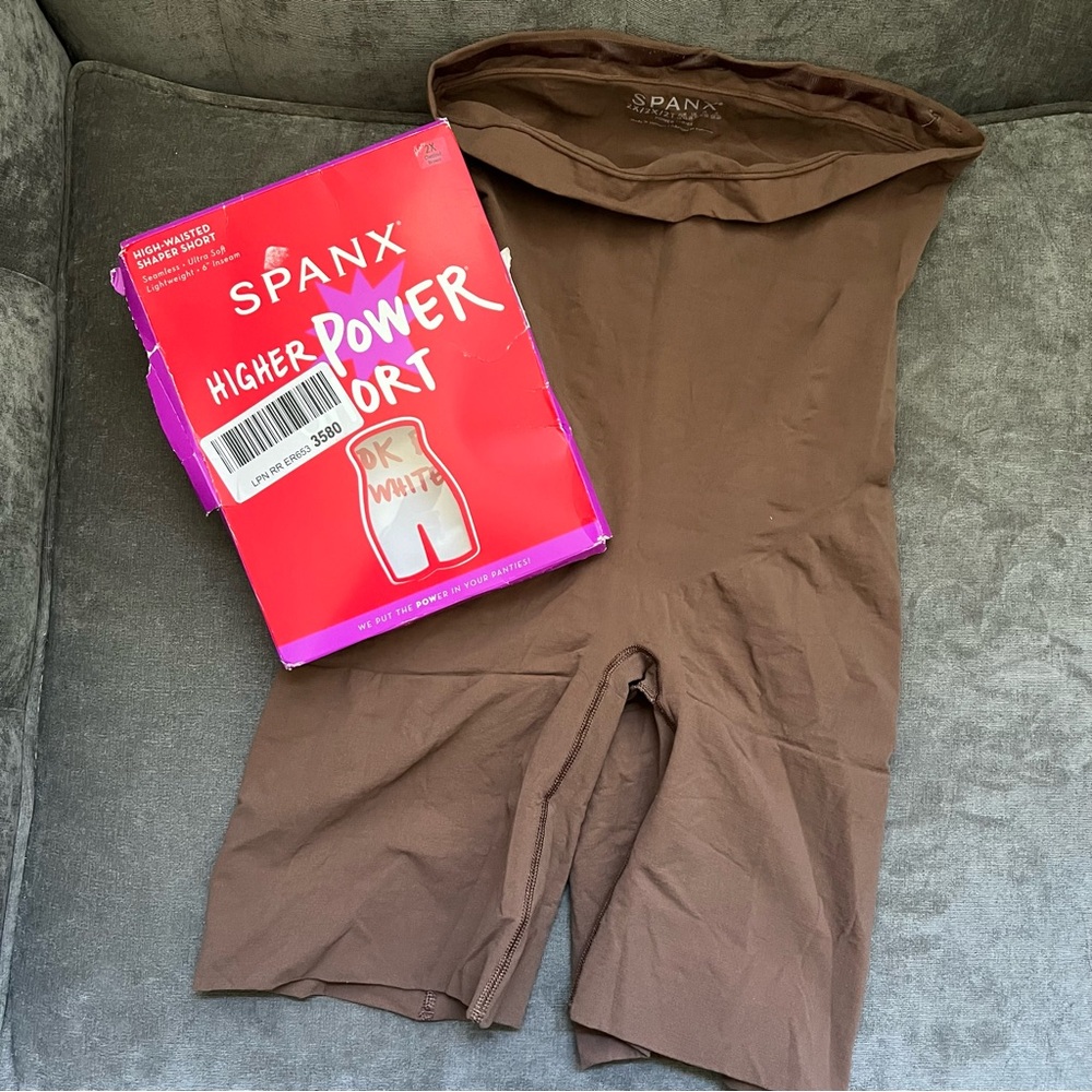 Spanx Higher Power Shorts Chestnut Brown size 2X